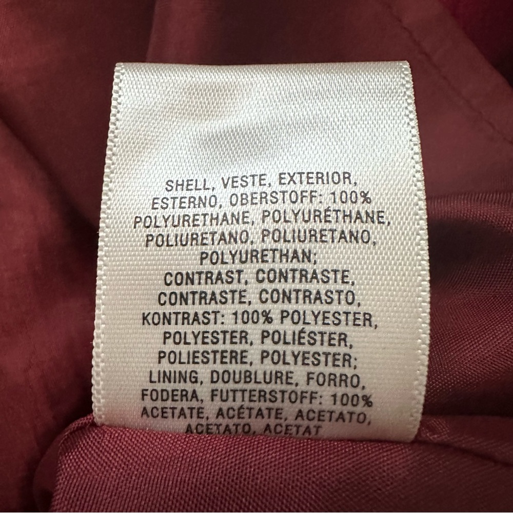 Anthropologie Perched Vegan Leather Mini Skirt A-Line Dark Red Cutout Detail - Picture 10 of 11